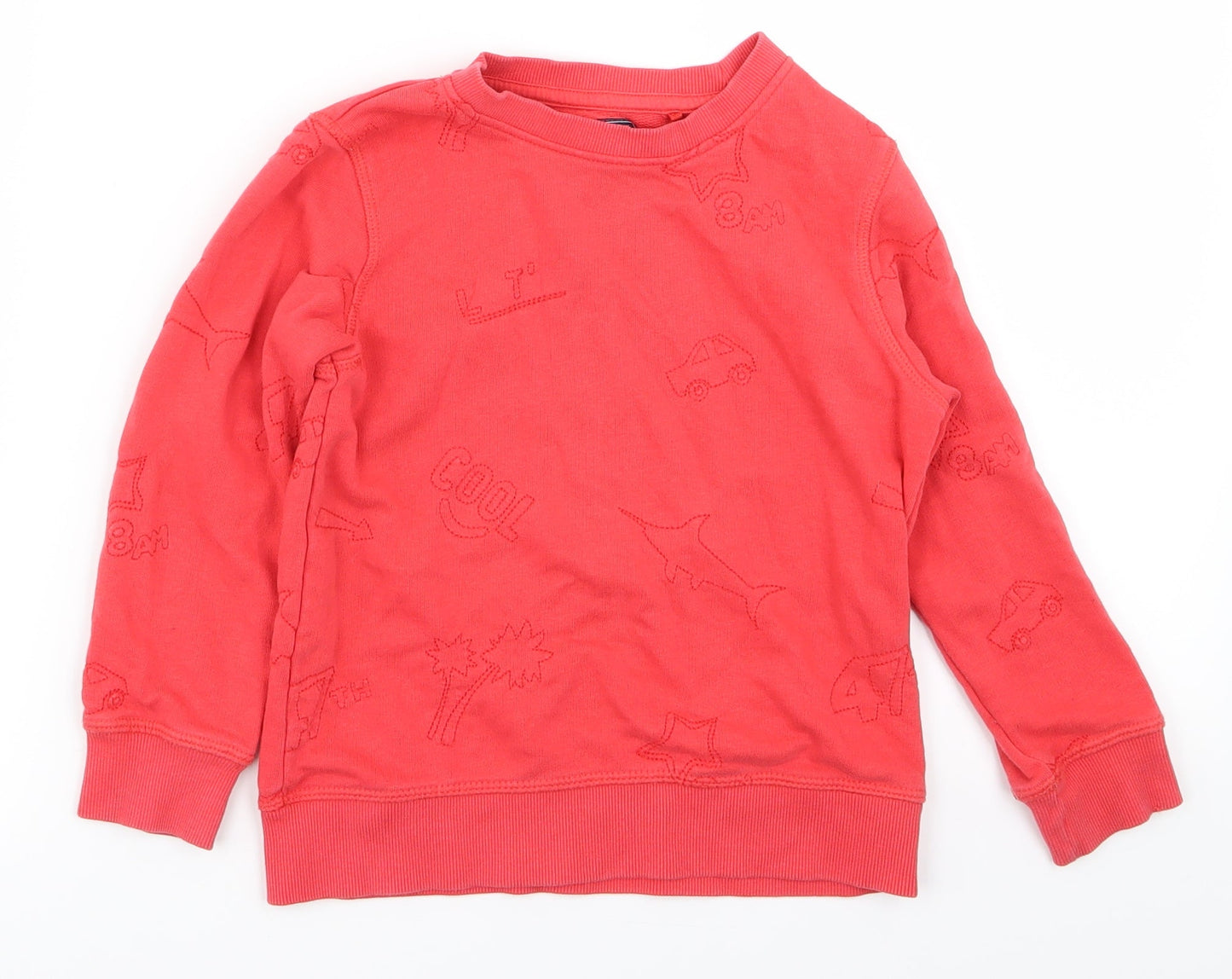 NEXT Boys Red   Pullover Jumper Size 3-4 Years