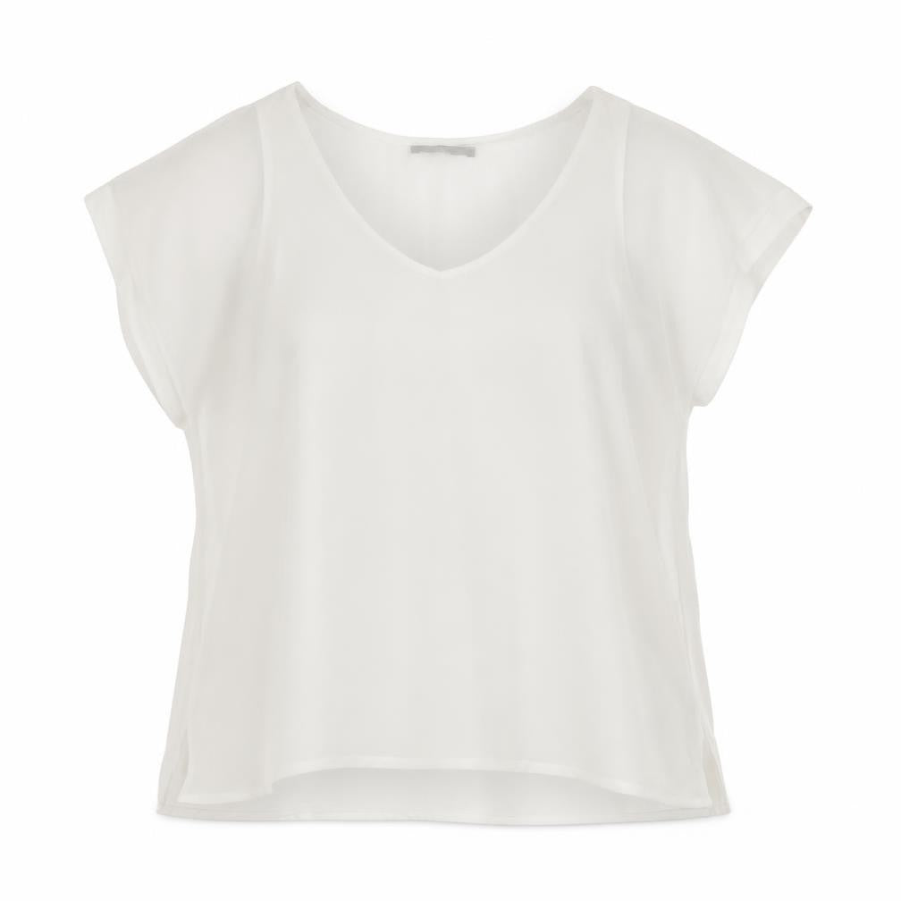 Marks & Spencer Womens White   Basic Blouse Size 14  - tank under blouse