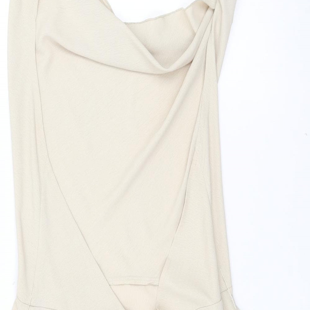 Missguided Womens Beige   Mini  Size 8  - Open back