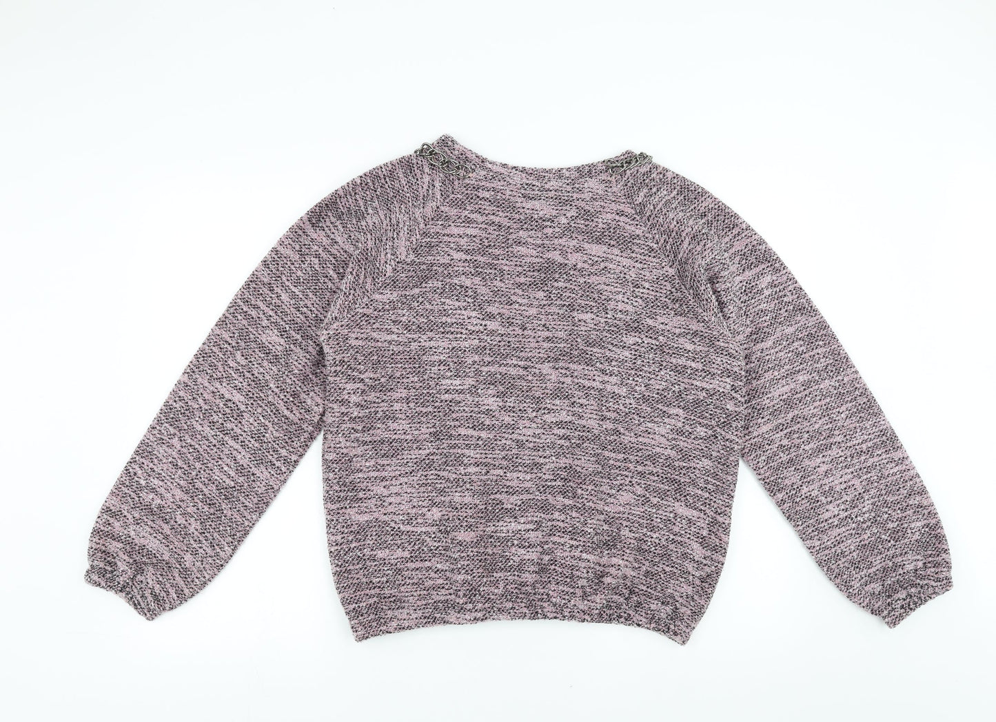 Topshop Womens Pink   Pullover Jumper Size 10  - chain