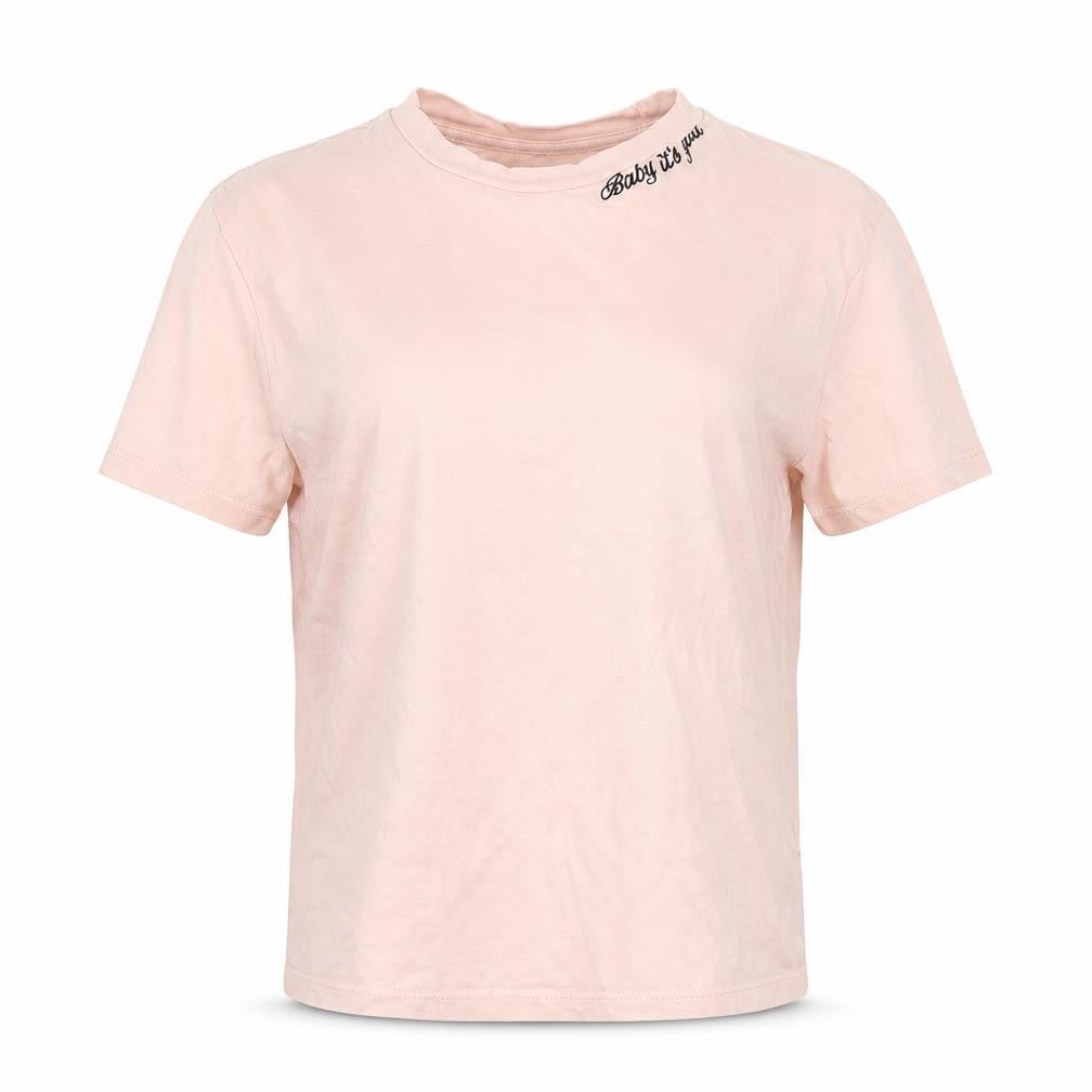 Divided by H&M Womens Pink   Basic T-Shirt Size XS