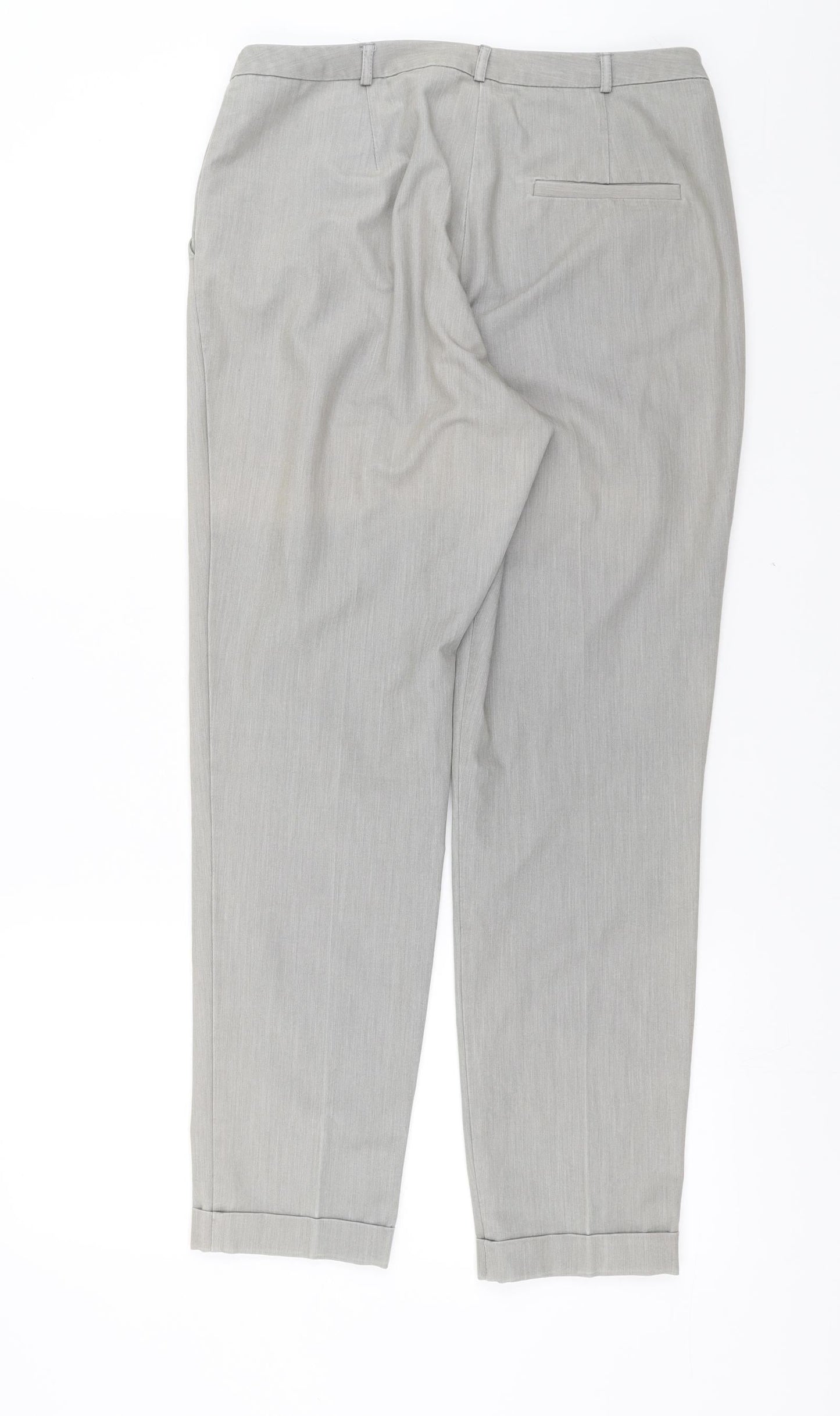 ASOS Womens Grey   Trousers  Size 10 L28 in