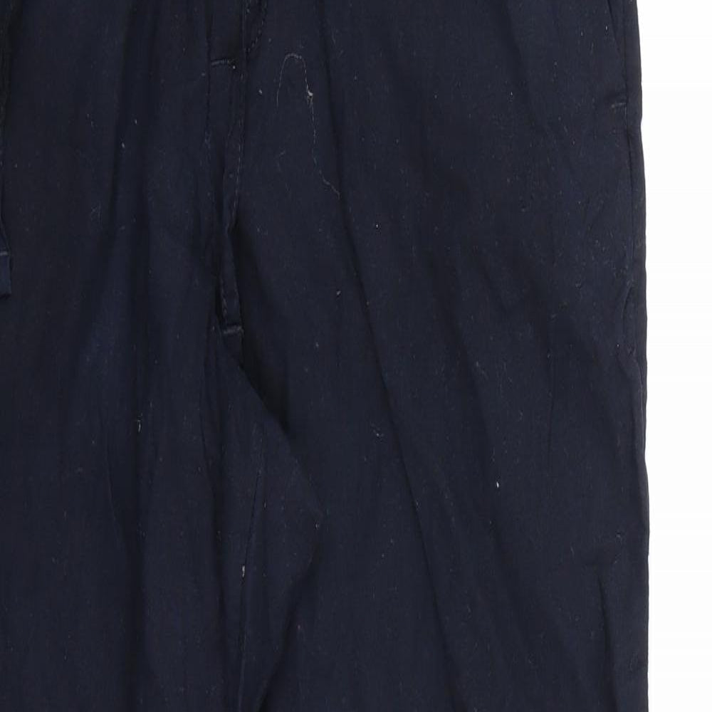 H&M Womens Blue   Trousers  Size XS L28 in
