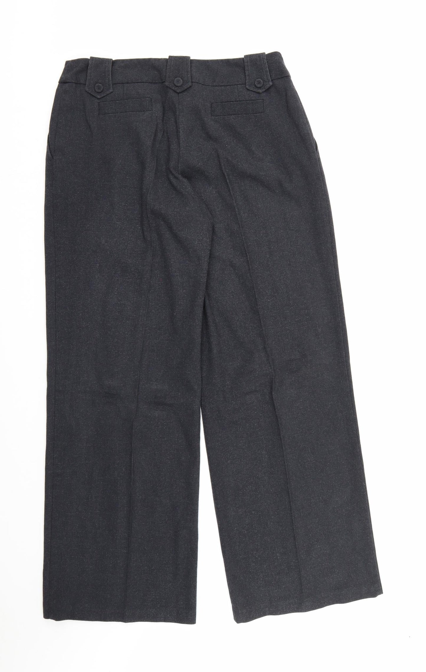 Evie Collection Womens Grey  Rayon Dress Pants Trousers Size 14 L32 in
