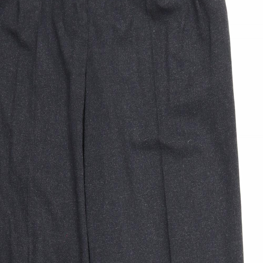 Evie Collection Womens Grey  Rayon Dress Pants Trousers Size 14 L32 in