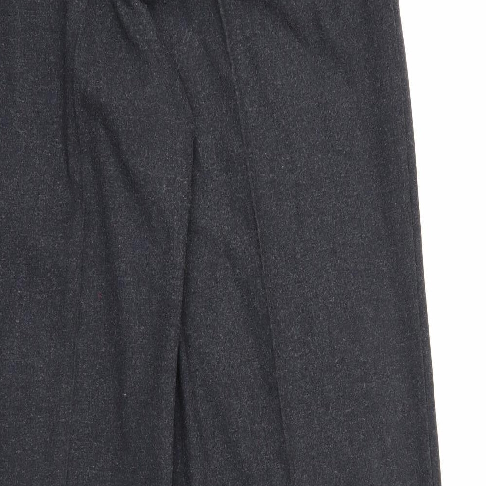 Evie Collection Womens Grey  Rayon Dress Pants Trousers Size 14 L32 in