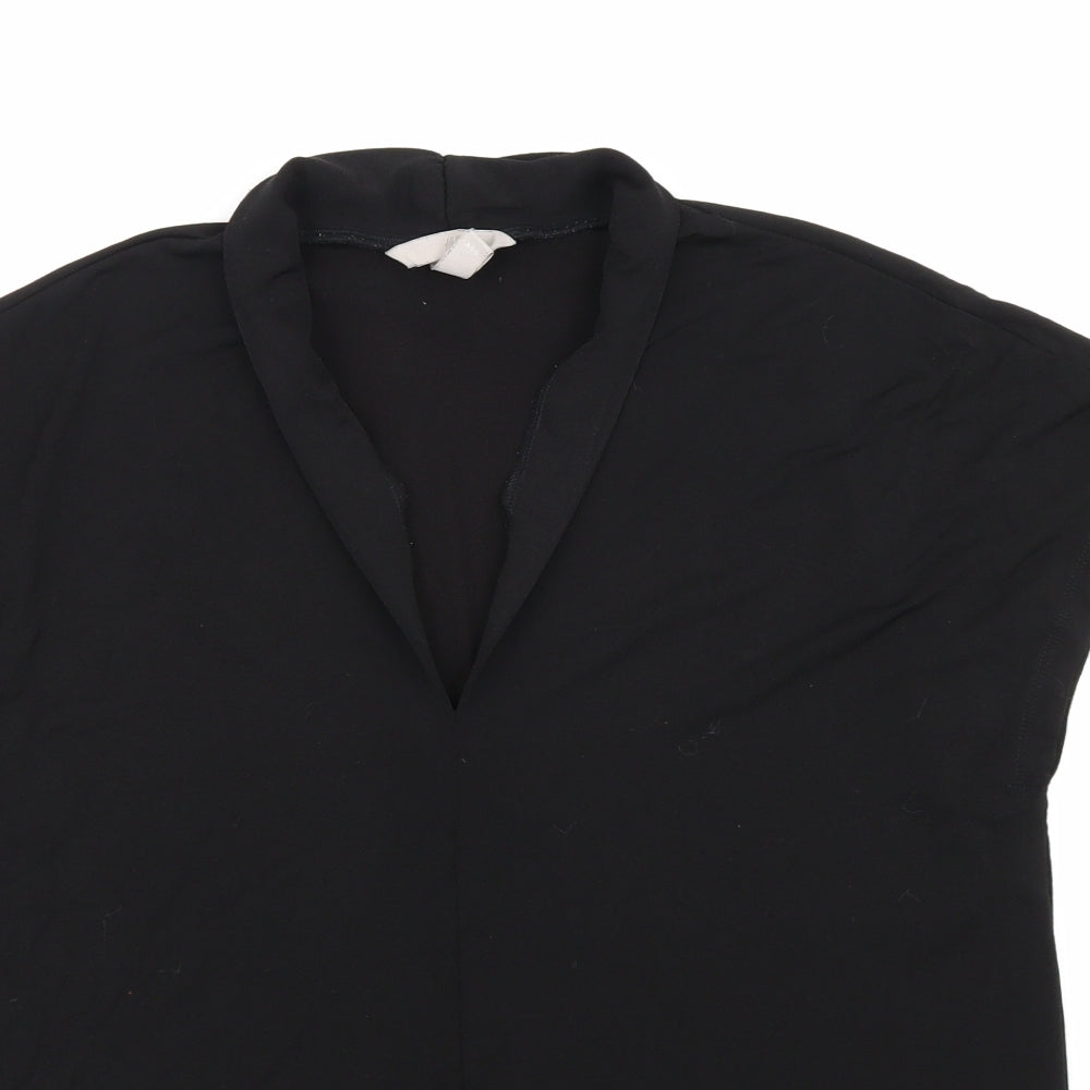 H&M Womens Black   Basic Blouse Size M