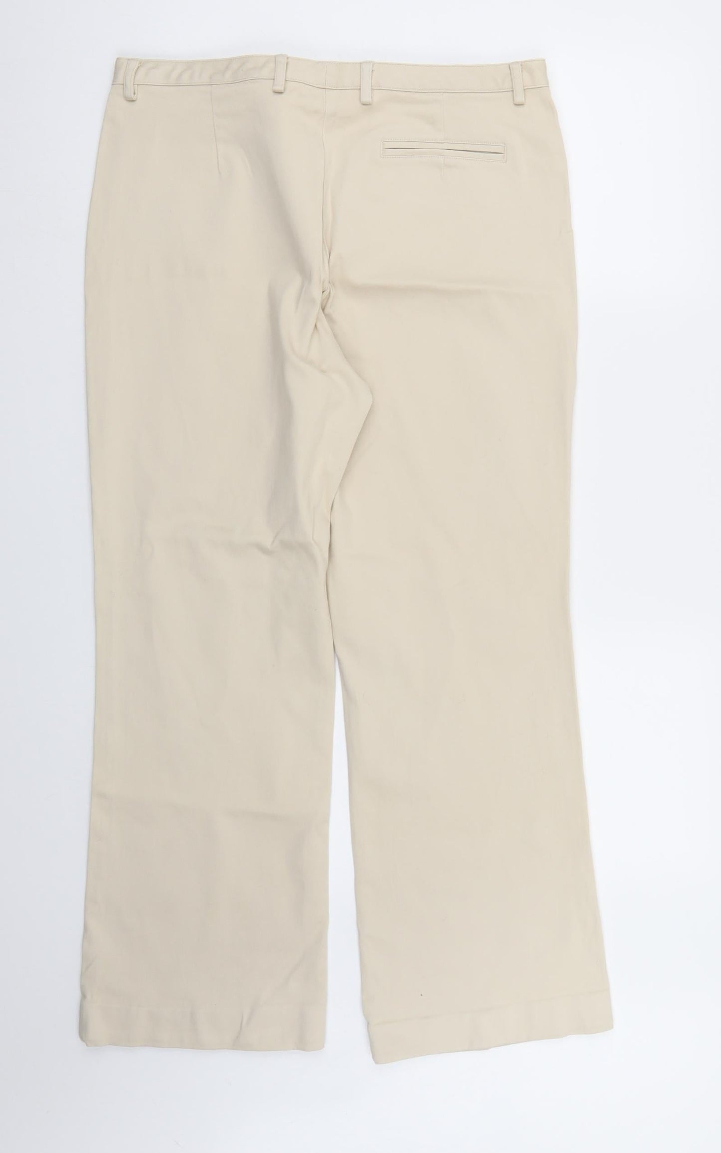 Look Womens Beige   Chino Trousers Size 18 L28 in