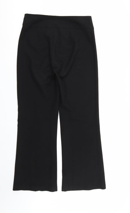 Preworn Womens Black  Rayon Dress Pants Trousers Size 10 L28 in