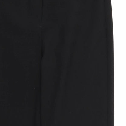 Preworn Womens Black  Rayon Dress Pants Trousers Size 10 L28 in
