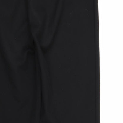 Preworn Womens Black  Rayon Dress Pants Trousers Size 10 L28 in