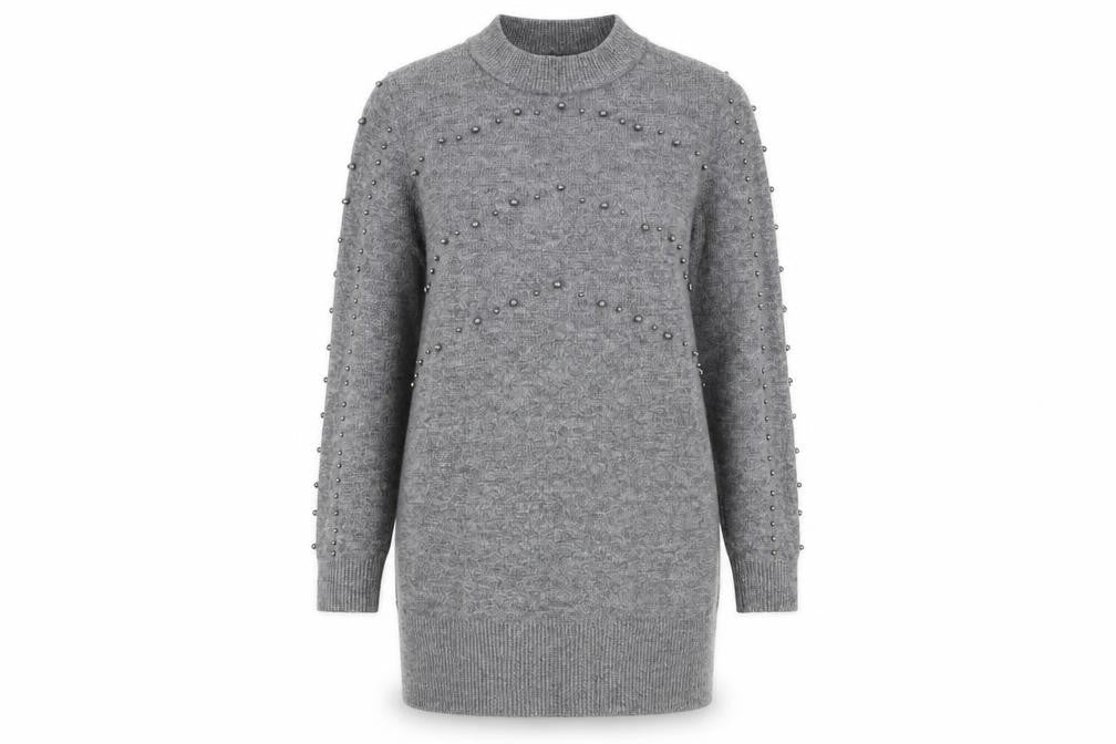 Papaya  Womens Grey   Pullover Jumper Size S