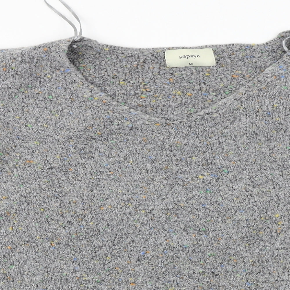 Papaya  Womens Grey   Pullover Jumper Size M