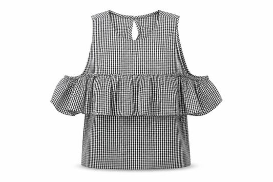 Atmosphere  Womens White Check  Basic Blouse Size 6