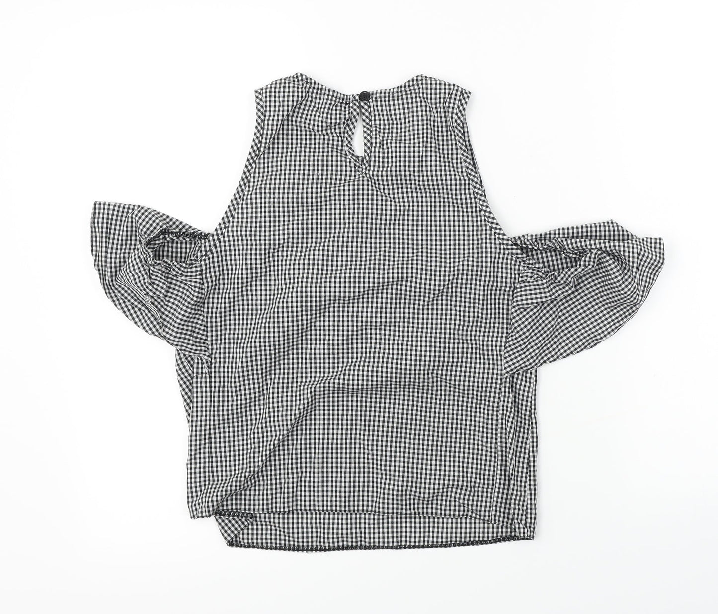 Atmosphere  Womens White Check  Basic Blouse Size 6