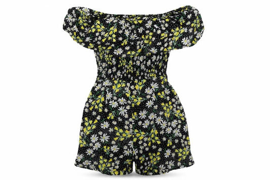 ASOS  Womens Black Floral  Jumpsuit One-Piece Size 8