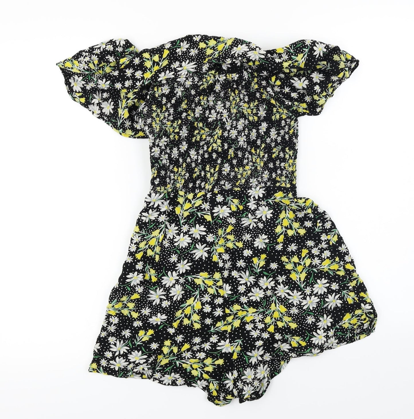 ASOS  Womens Black Floral  Jumpsuit One-Piece Size 8