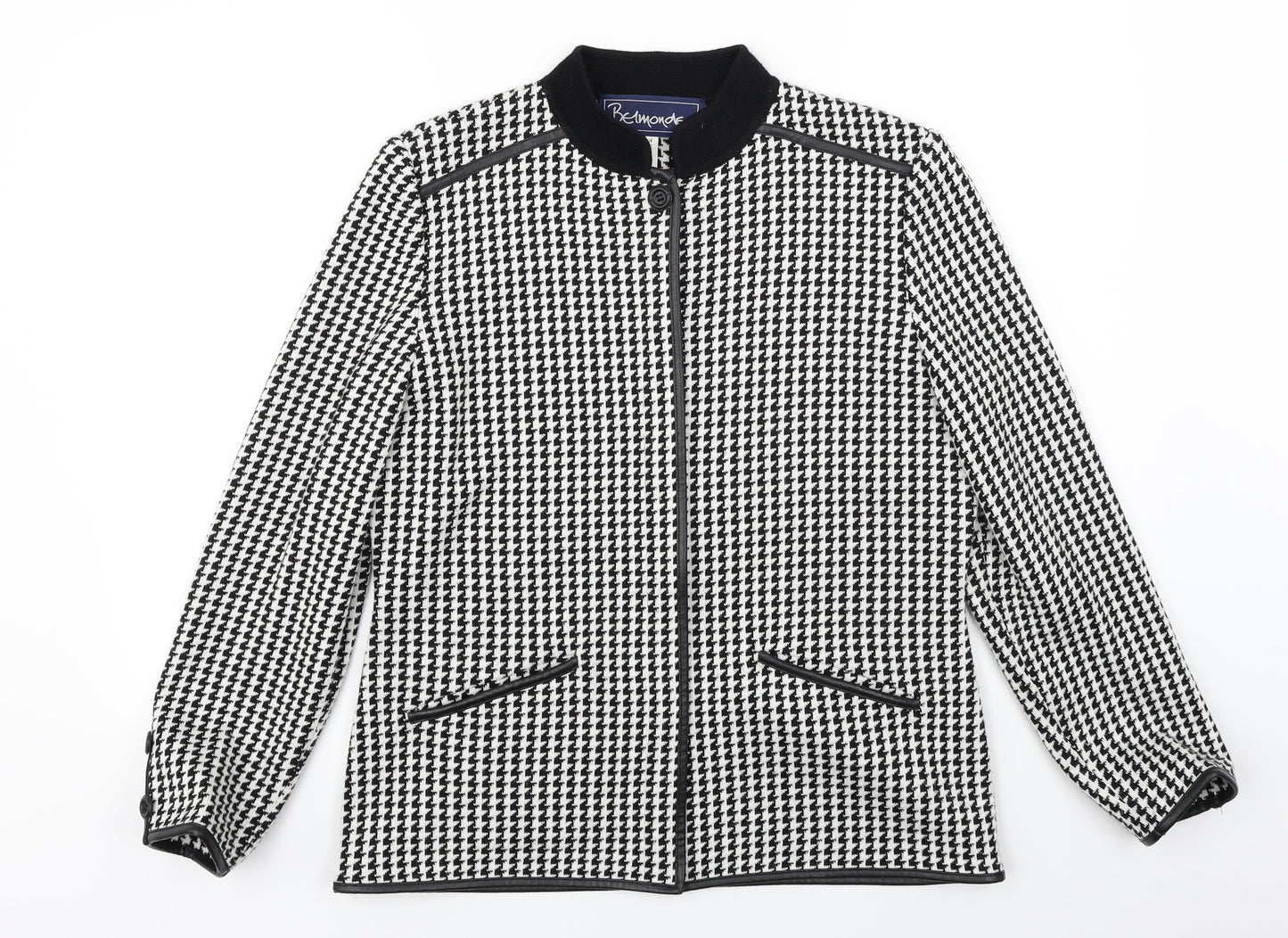 Preworn  Womens White Check  Jacket Blazer Size 12