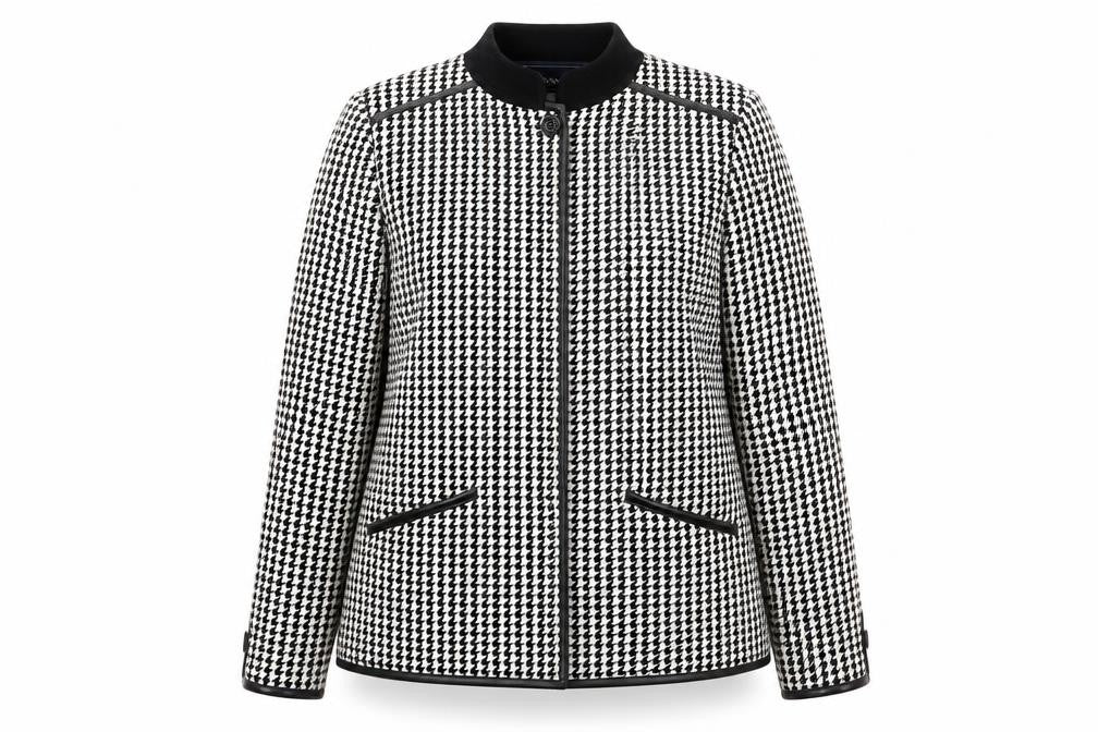 Preworn  Womens White Check  Jacket Blazer Size 12