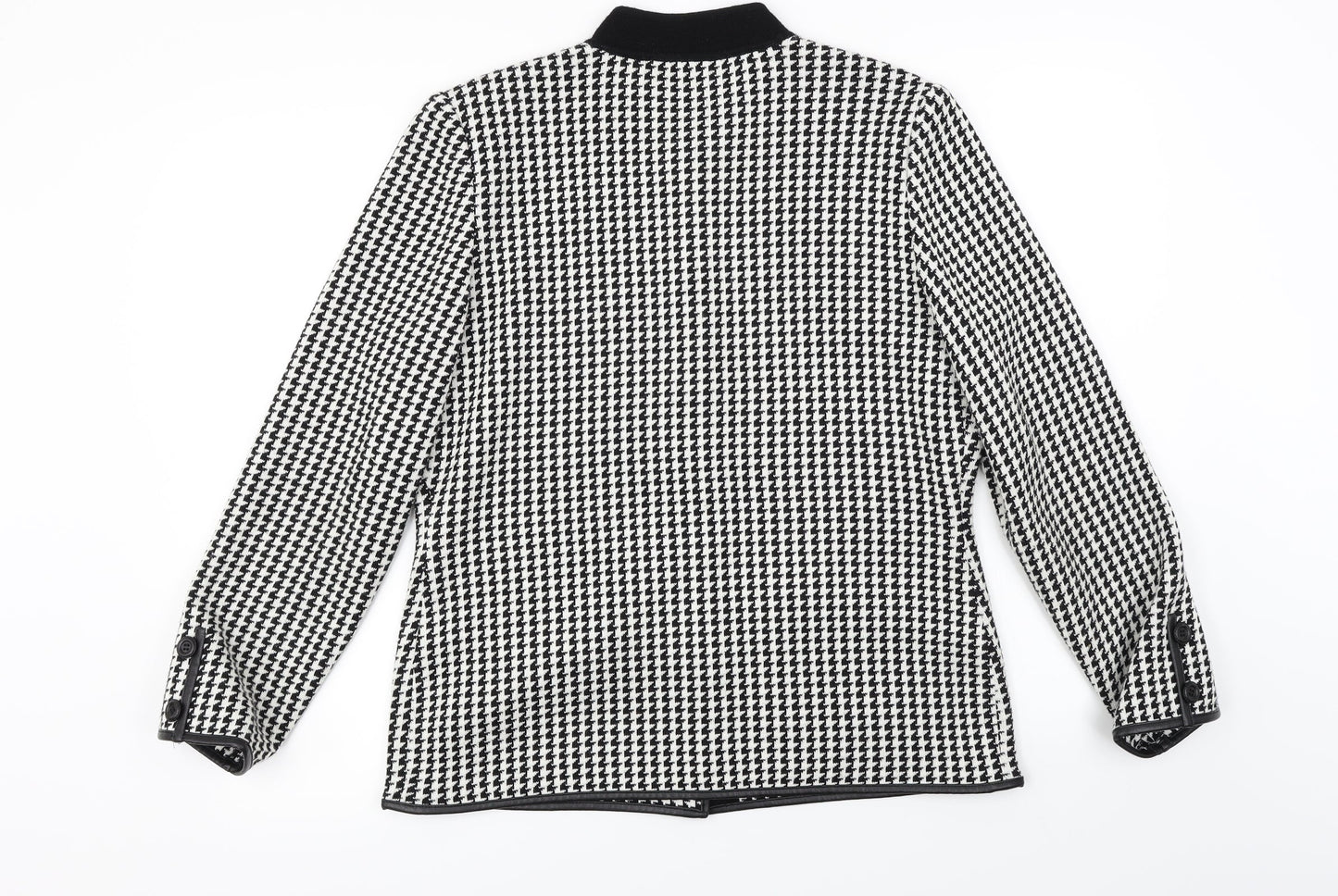 Preworn  Womens White Check  Jacket Blazer Size 12