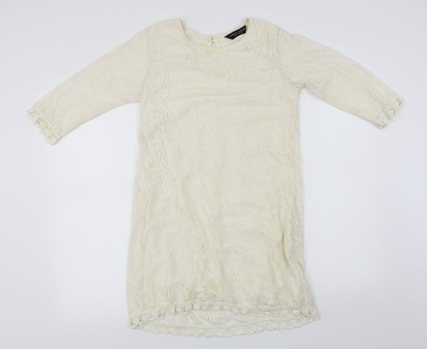 Dorothy Perkins  Womens Ivory   Basic T-Shirt Size 12