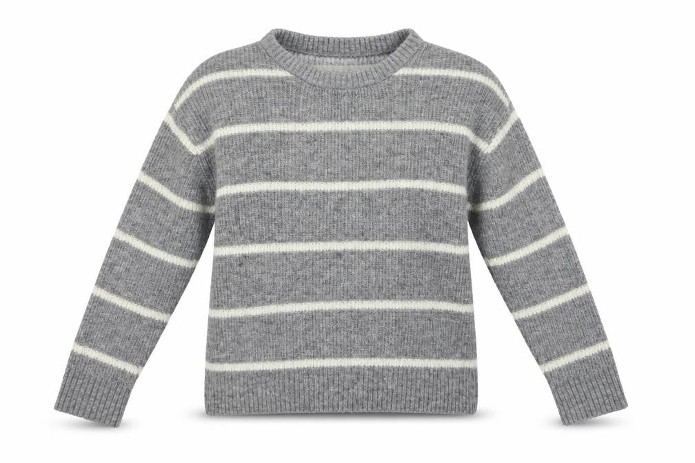 New Look  Womens Grey Striped  Pullover Jumper Size S