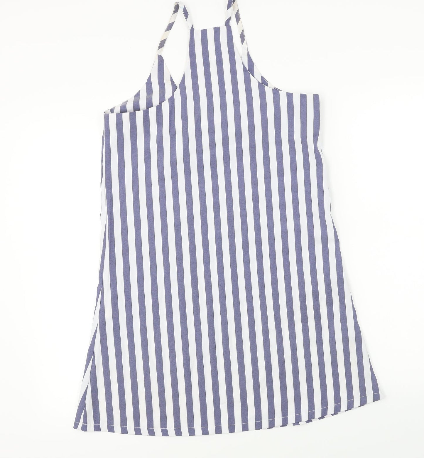 SheIn  Womens White Striped  Basic Blouse Size XS