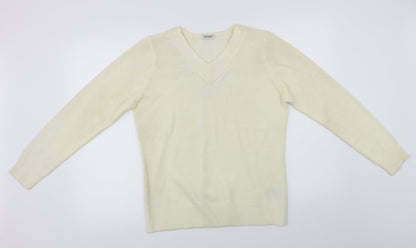 Preloved Damart  Womens Ivory   Pullover Jumper Size 8 - Front