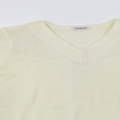 Preloved Damart  Womens Ivory   Pullover Jumper Size 8 - Detail