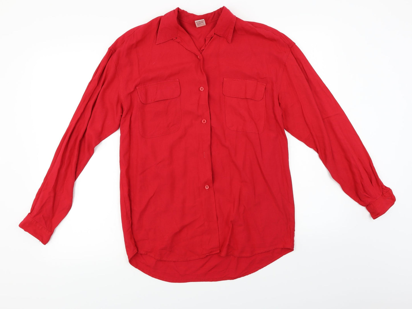 Etam  Womens Red   Basic Button-Up Size 10