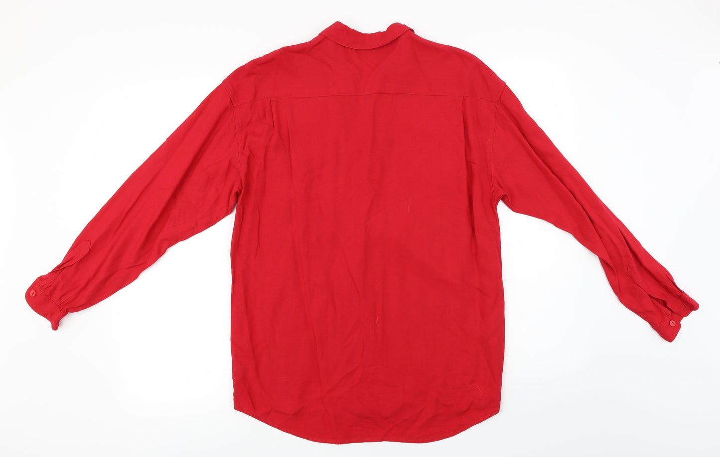 Etam  Womens Red   Basic Button-Up Size 10