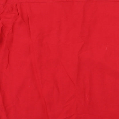 Etam  Womens Red   Basic Button-Up Size 10