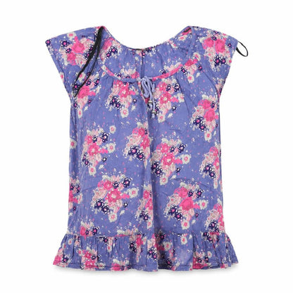 Dorothy Perkins  Womens Purple Floral  Basic Blouse Size 8