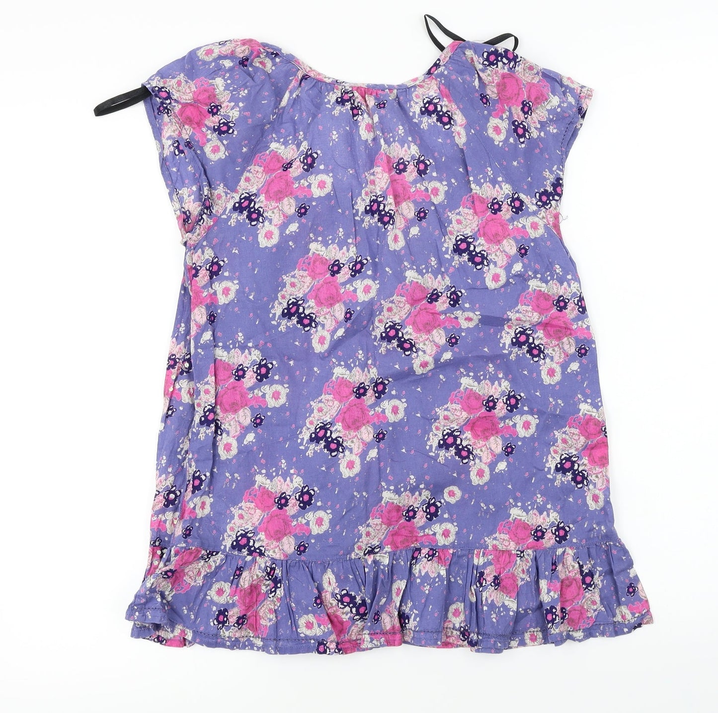 Dorothy Perkins  Womens Purple Floral  Basic Blouse Size 8