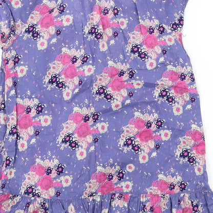 Dorothy Perkins  Womens Purple Floral  Basic Blouse Size 8