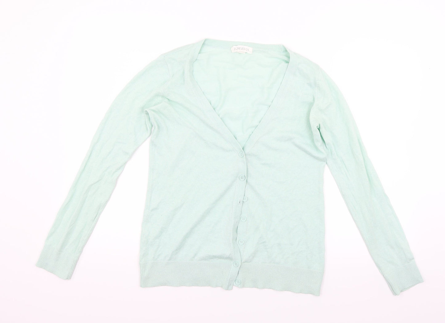 FOREVER 21 Womens Green   Cardigan Jumper Size S