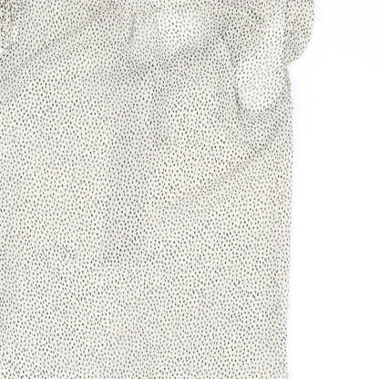 Preloved Atmosphere Womens Grey Polka Dot  Basic Blouse Size 10 - Label