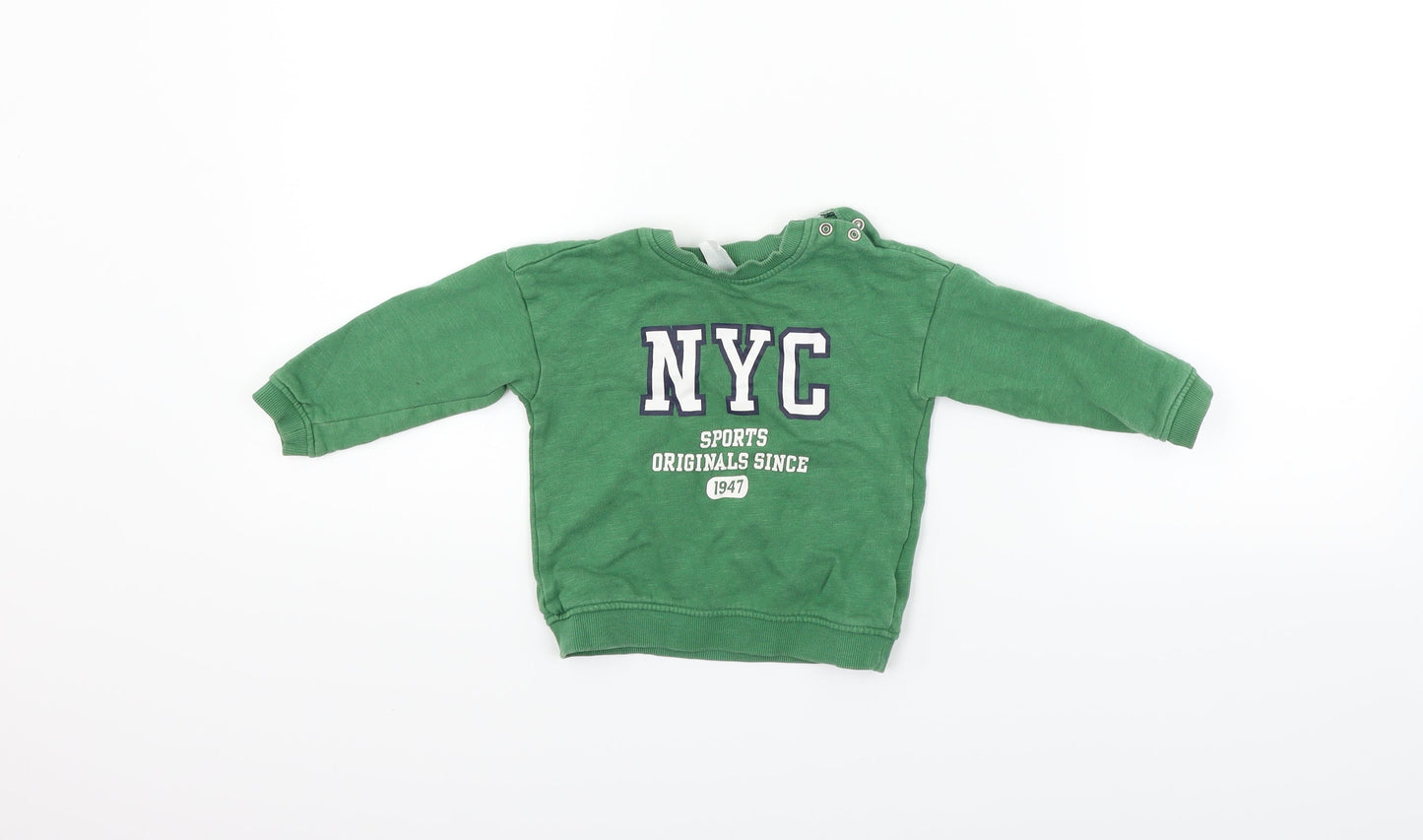 H&M Boys Gold   Pullover Jumper Size 12-18 Months
