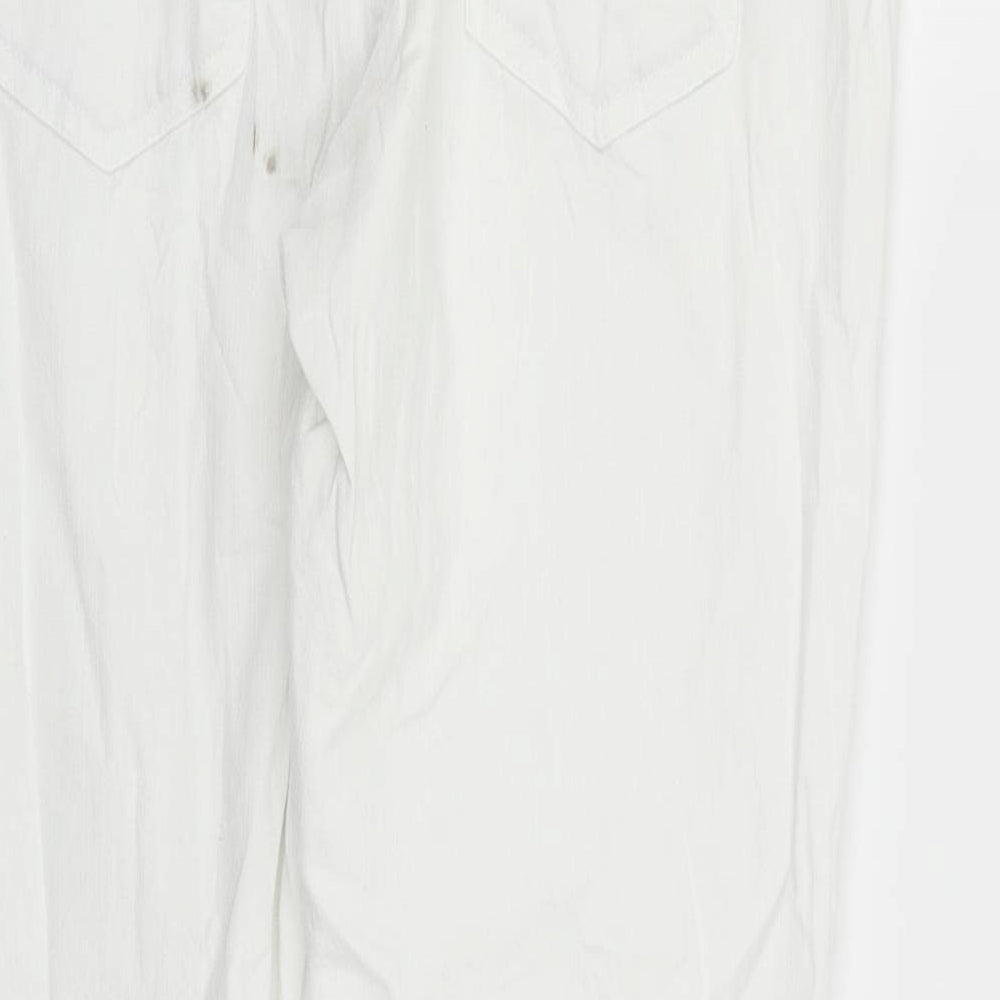 Janina Womens White   Trousers  Size 16 L25 in - washable mark