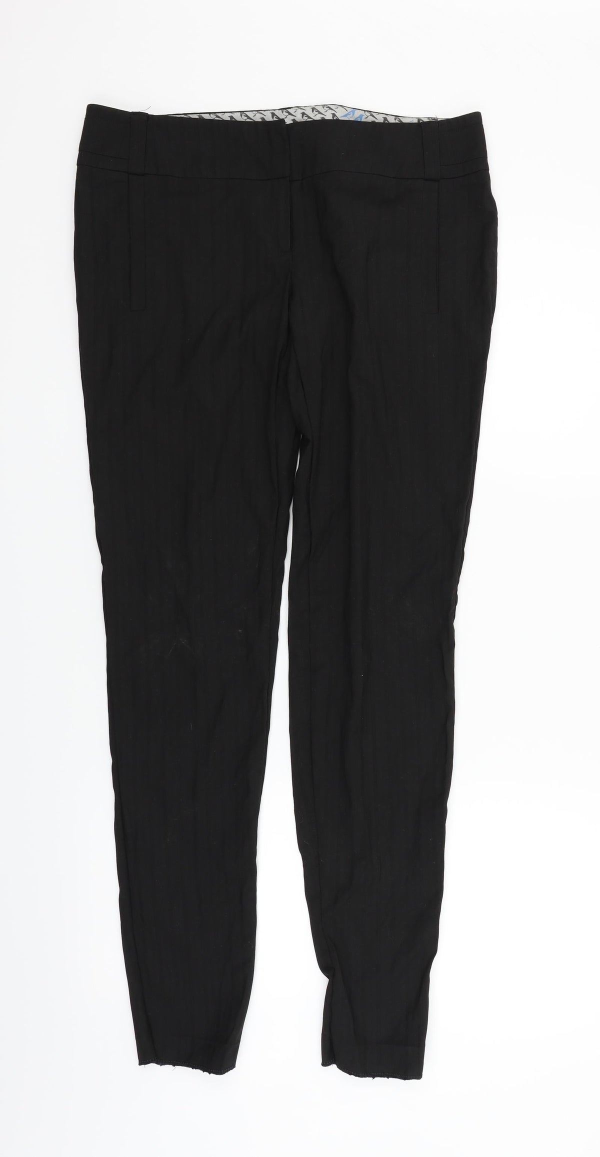 River Island Womens Black   Trousers  Size 10 L30 in