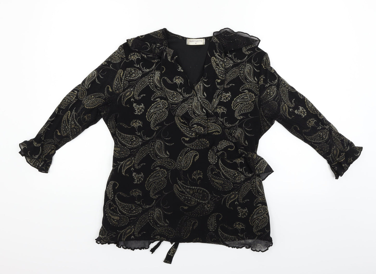 Bonmarché Womens Black   Basic Blouse Size M