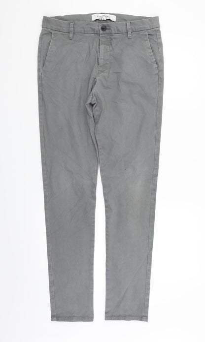 Preloved Topman Mens Grey   Straight Jeans Size M L32 in - Front