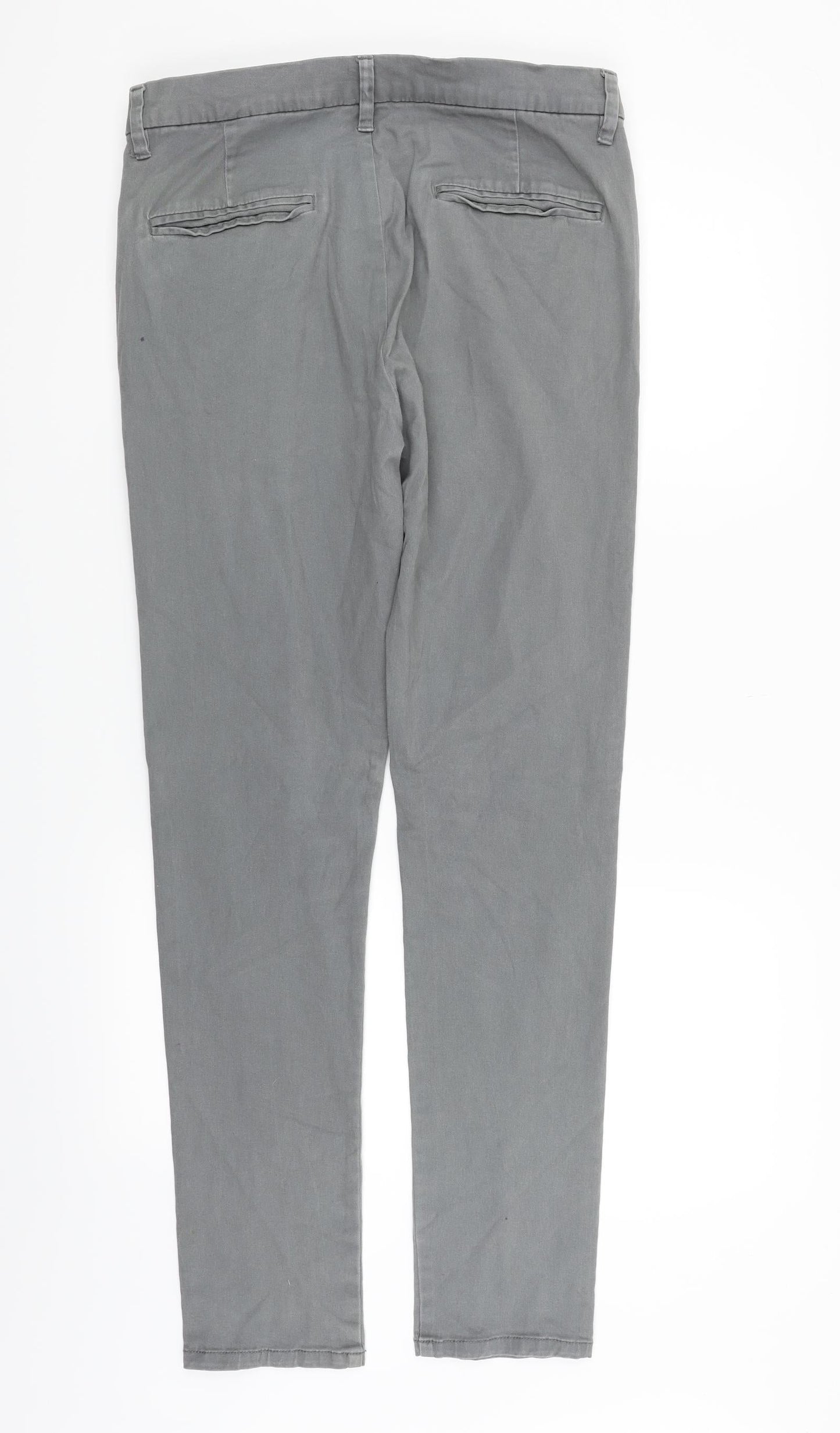 Topman Mens Grey   Straight Jeans Size M L32 in