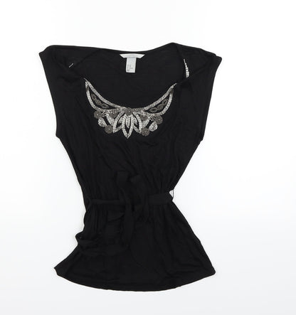 Preloved H&M Womens Black   Basic Tank Size XS - Front