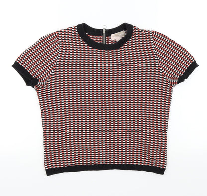 Preloved FOREVER 21 Womens Black Check  Pullover Jumper Size XS - Front