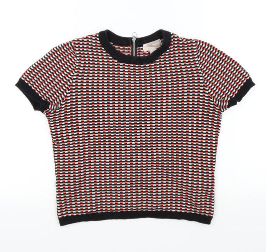FOREVER 21 Womens Black Check  Pullover Jumper Size XS