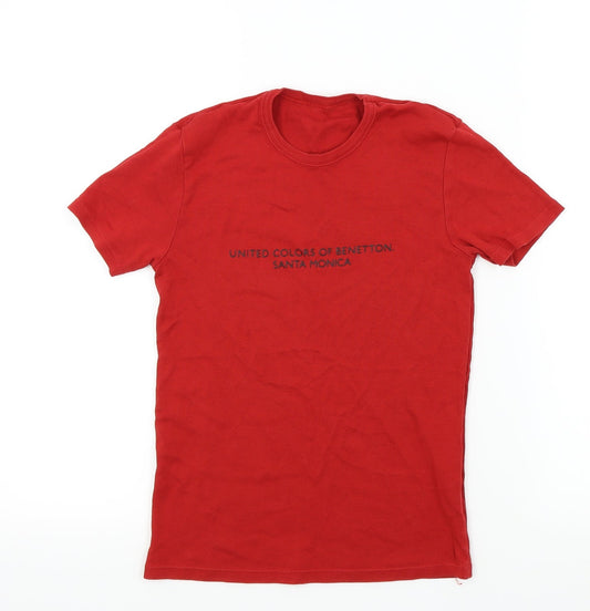 Preworn Boys Red   Basic T-Shirt Size S