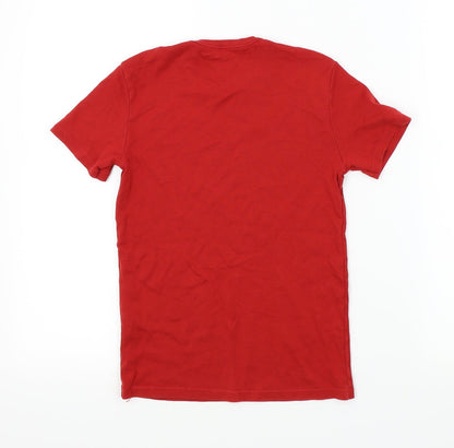 Preloved Preworn Boys Red   Basic T-Shirt Size S - Back