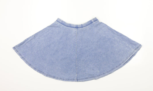 Topshop Womens Blue   Flare Skirt Size 6