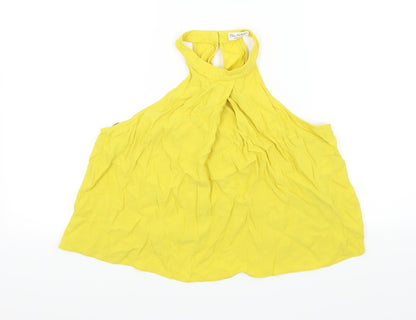 Preloved Miss Selfridge Womens Yellow   Basic Blouse Size 6 - Front